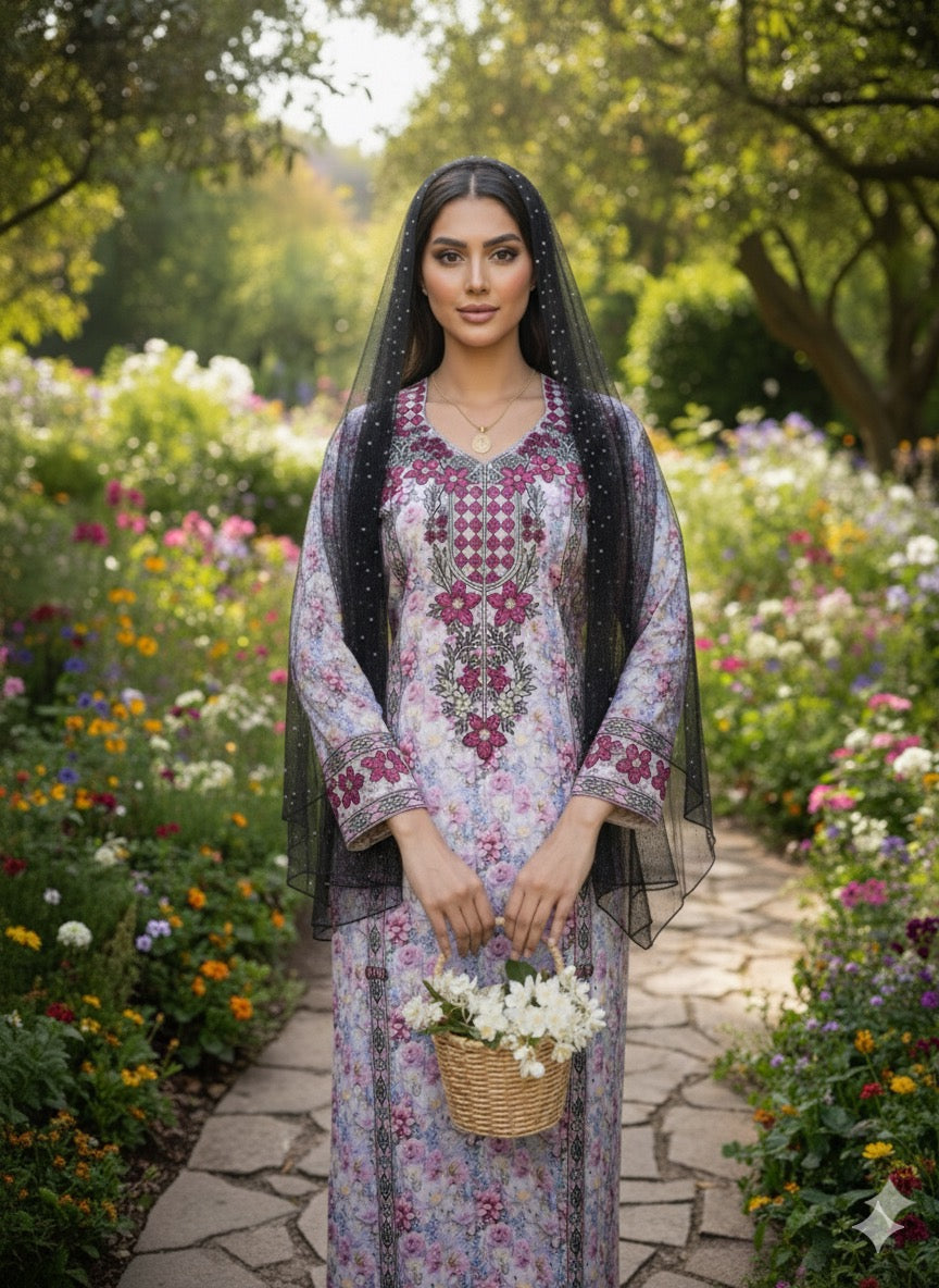 حرير إيطالي دجتال بدون شيلة